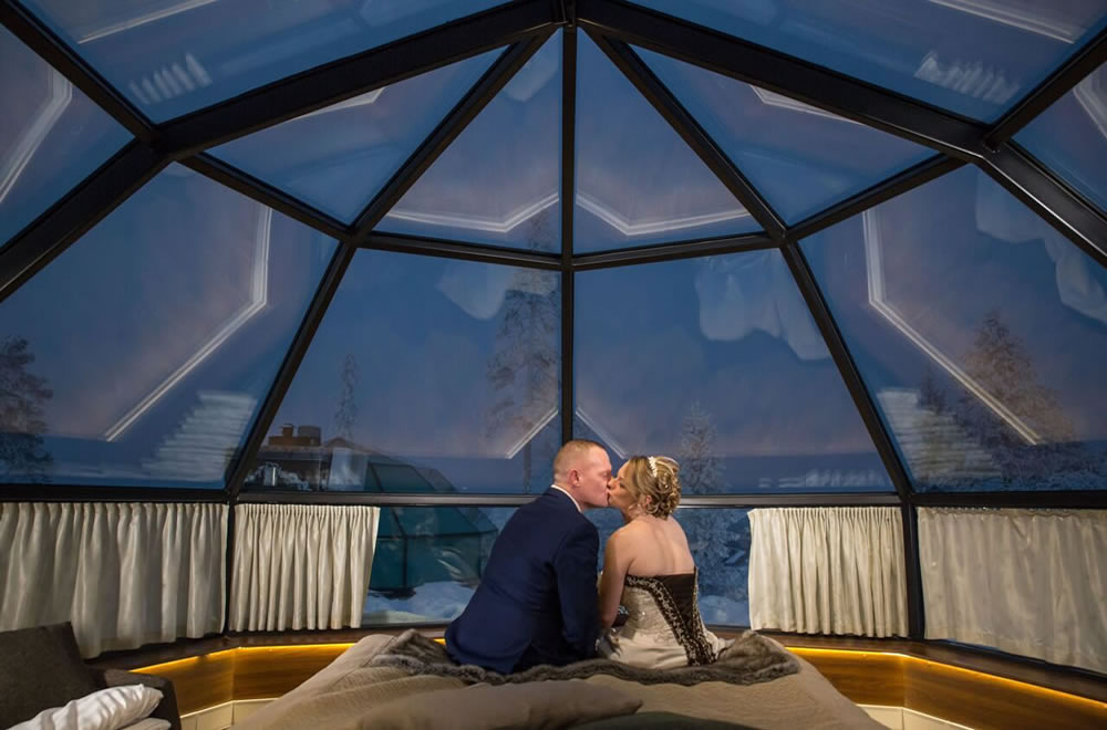 Glass Igloo Wedding Sun & Snow Weddings